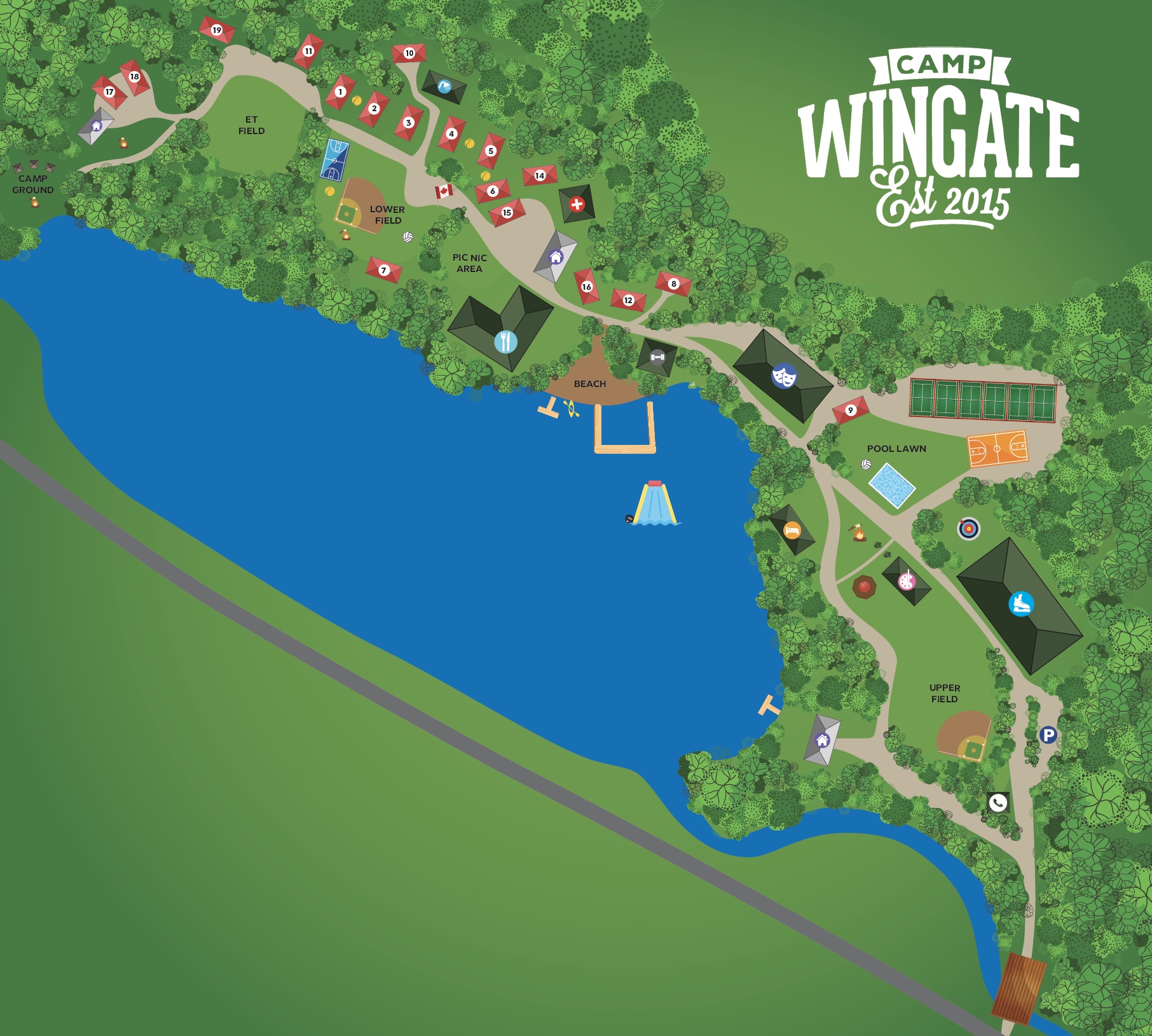 map of Camp Wingate